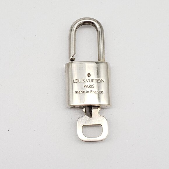 Authentic Louis Vuitton 1 Lock and 1 Key Silver Color - Picture 2 of 6